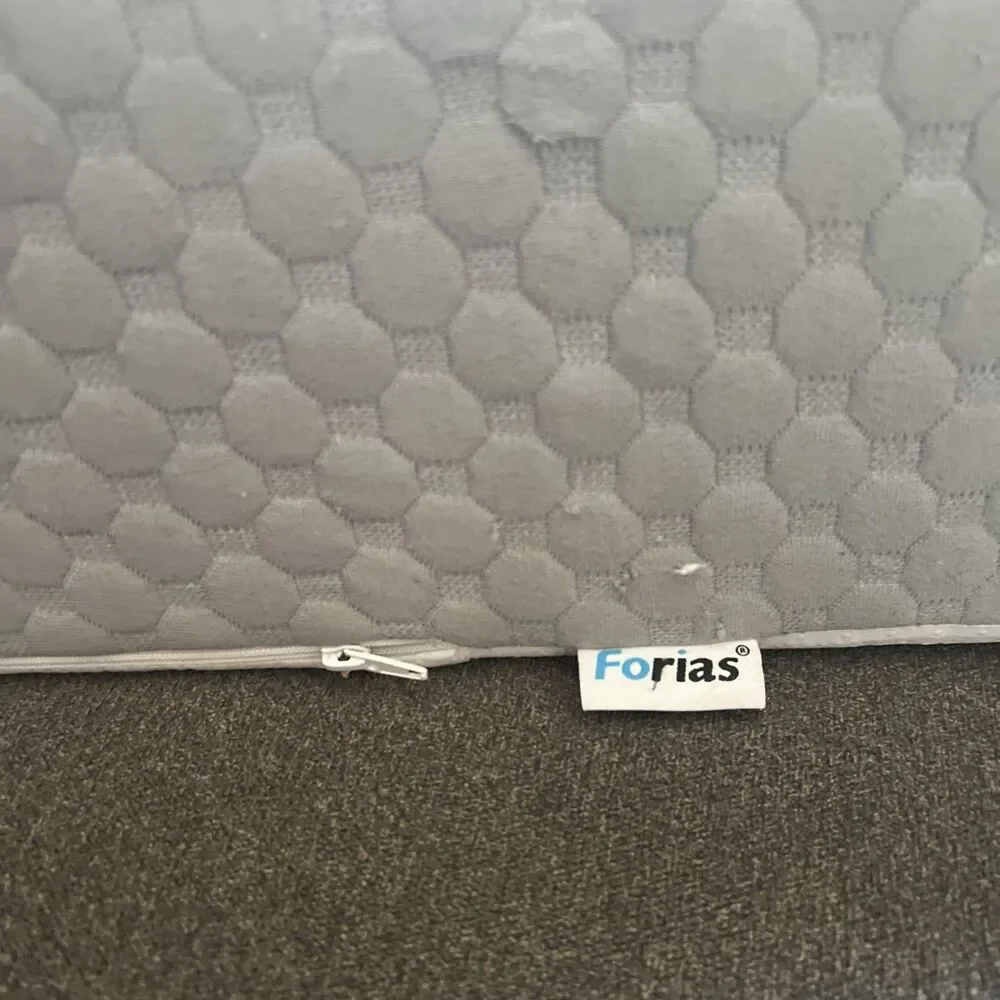 Forias Wedge Pillow for Sleeping Memory Foam Bed Wedge Acid Reflux Post Surgery‎